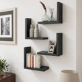 Zavelle Wooden Wall Shelf Set of 4