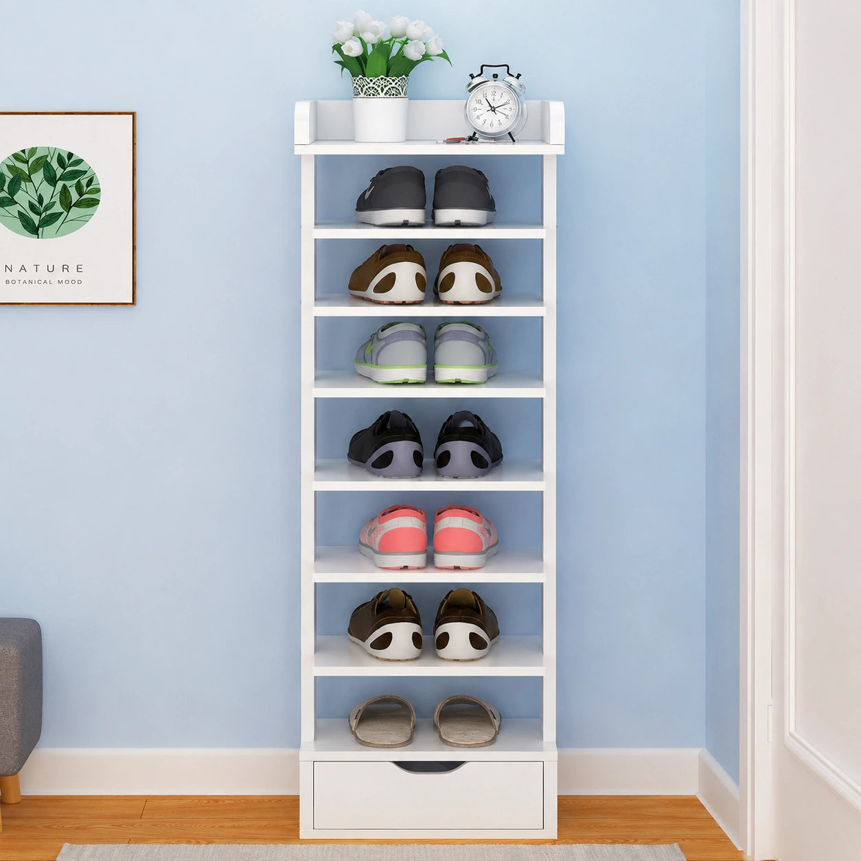 Majestic Solid Wood Shoe Tower