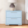 VelvetCraft Solid Wood 2 Drawer Bedside Table - Furely