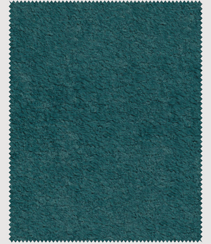 Teal textured upholstery fabric for storage ottoman