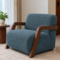 Calviero Solid Wood Lounge Chair