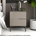 Orbit 2 Drawer Solid Wood Nightstand Bedside Tabel for Bedroom