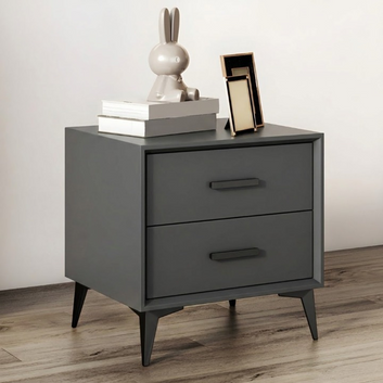 Zenith Oak Nightstand Solid Wood Side Tabel with Storage