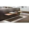 Modern Industrial Reception Bench & Center Table – Custom Metal Frame