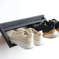 Wall Mounted Shoe Rack – Metal Space Saving Entryway Storage
