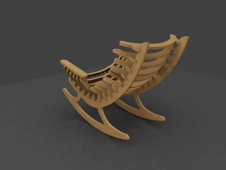 Rocking Chair - Wooden & Cushion