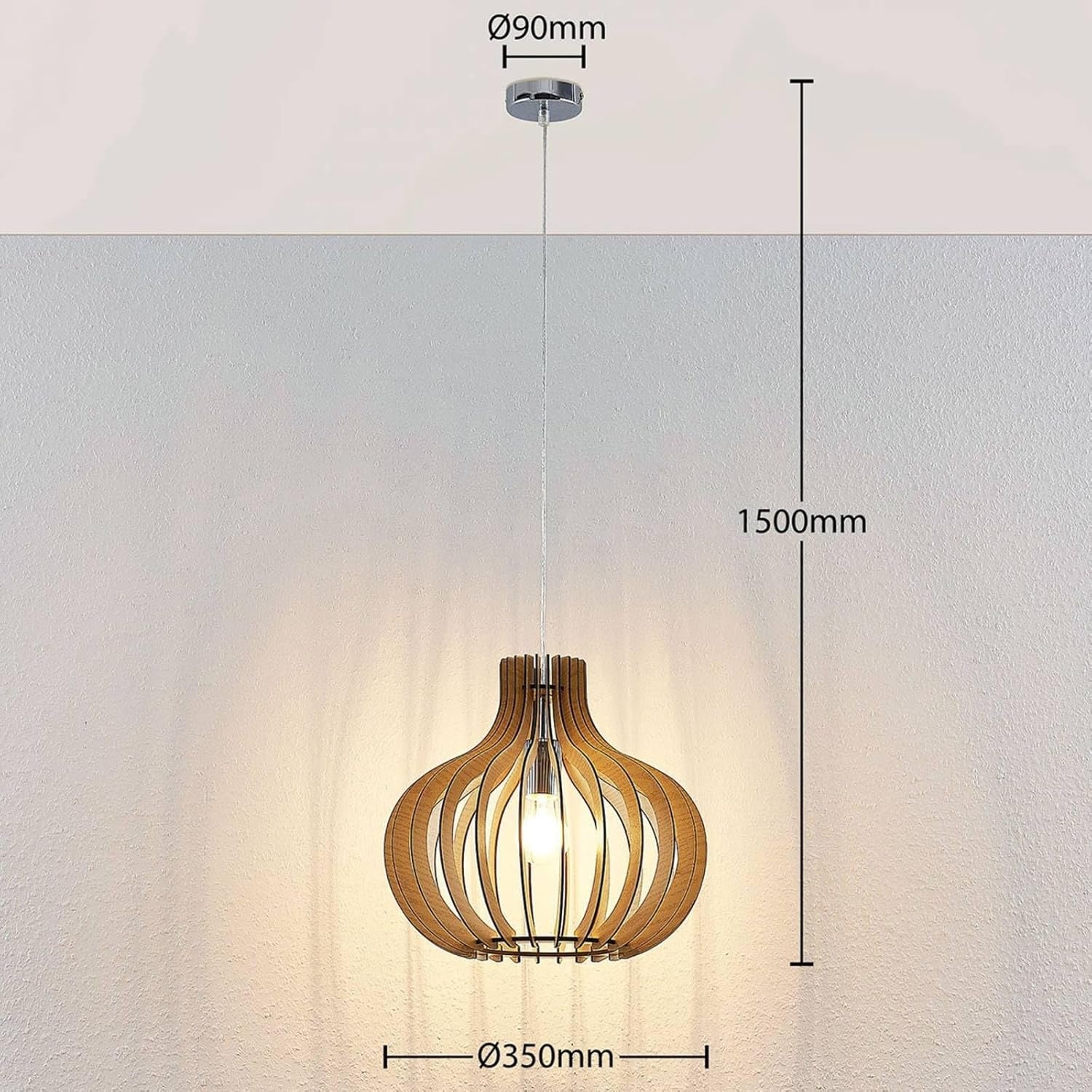 Wooden Chandelier , Modern Dining Pendant Light – Furely