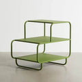 Modern Green Iron Shelf – 3-Tier Custom Side Table | Minimal Industrial Design - furely