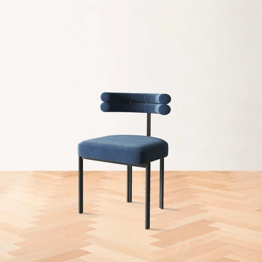 Dining Chair – Velvet Upholstered, Metal Legs, Modern Design – Furely
