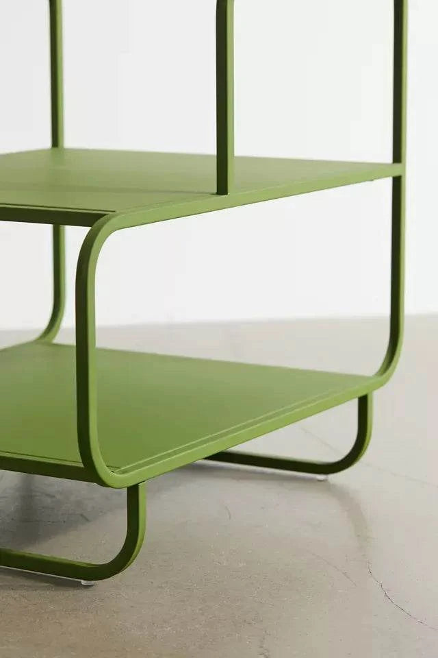 Modern Green Iron Shelf – 3-Tier Custom Side Table | Minimal Industrial Design