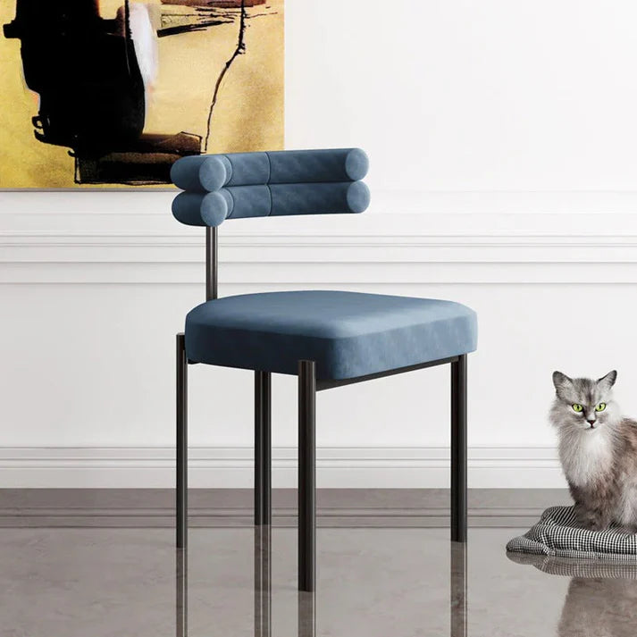 Dining Chair – Velvet Upholstered, Metal Legs, Modern Design – Furely