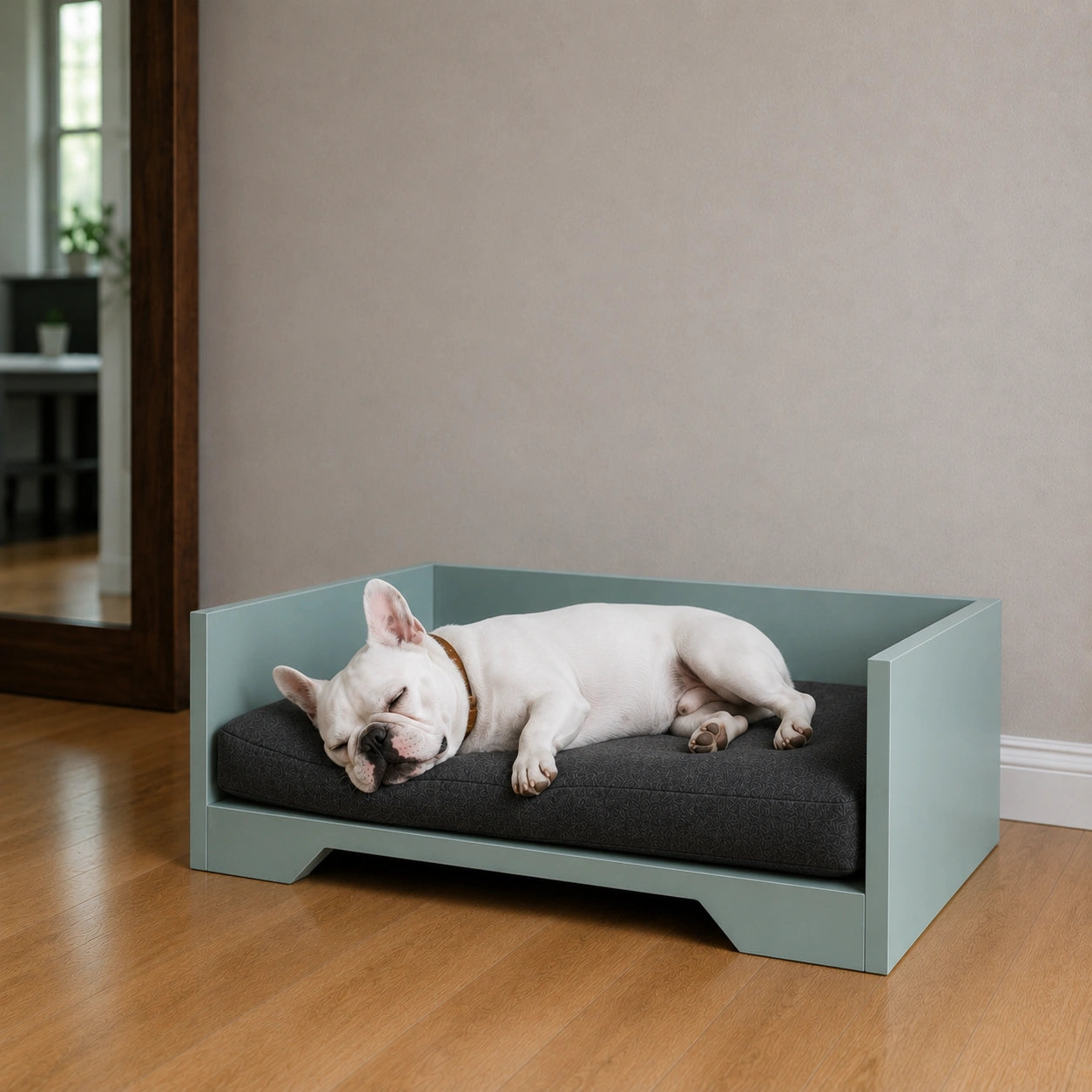 Raised Solid Wood Pet Bed for Small and Medium Dogs