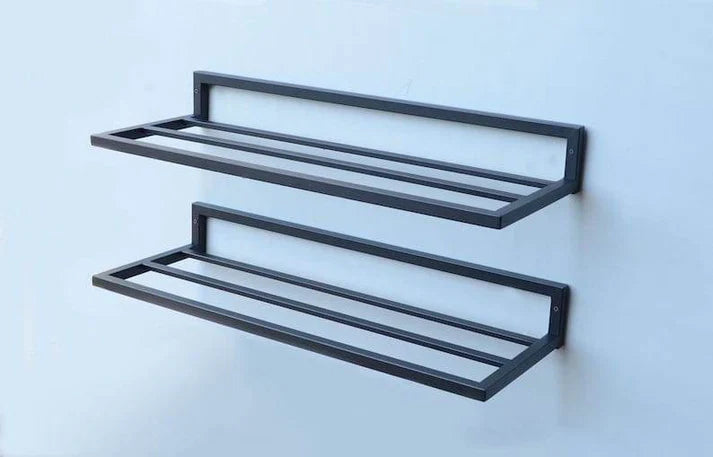 Wall Mounted Metal Shoe Rack – Modern Floating Shoe Shelf
