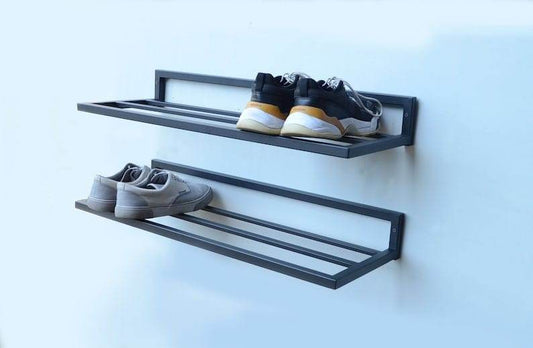 Space Saving Wall Mounted Metal Shoe Rack - furely