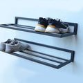 Wall Mounted Metal Shoe Rack – Modern Floating Shoe Shelf