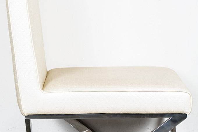 Designer White PU Leather Chair